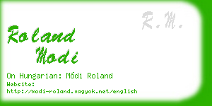 roland modi business card