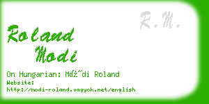 roland modi business card